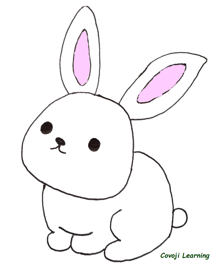 Learn How to Draw a Cute Bunny Rabbit - Step by Step Tutorial - Oh Parrot