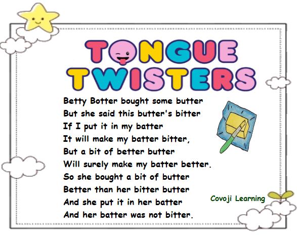 Tongue Twisters For Kids In English