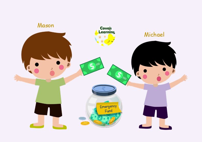 Mason and Michael save their emergency fund