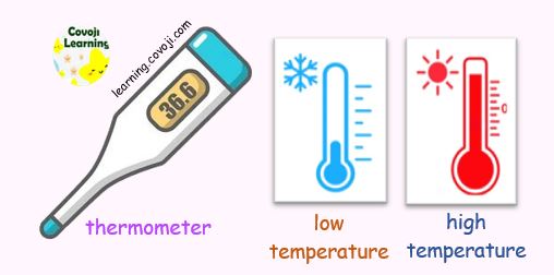 thermometer measure temperature, low temperature, high temperature